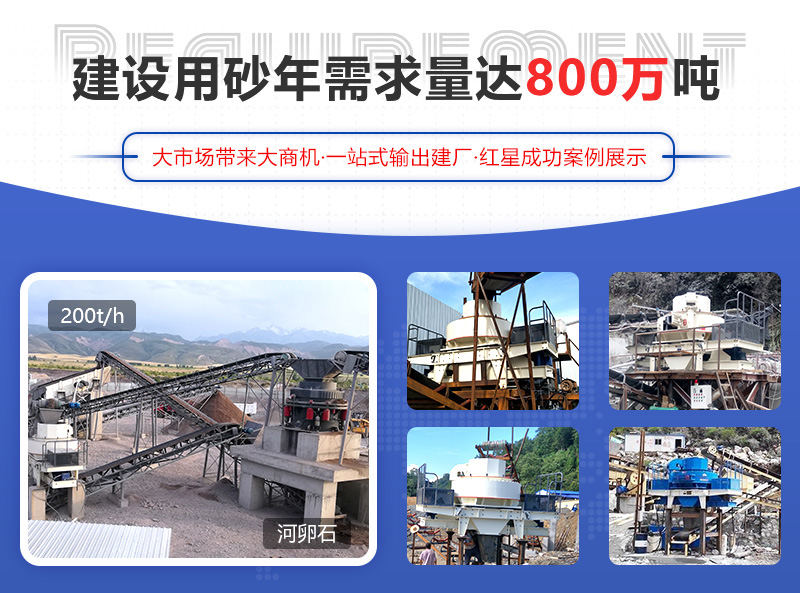 河卵石制砂項目成功案例，可提供參觀現場